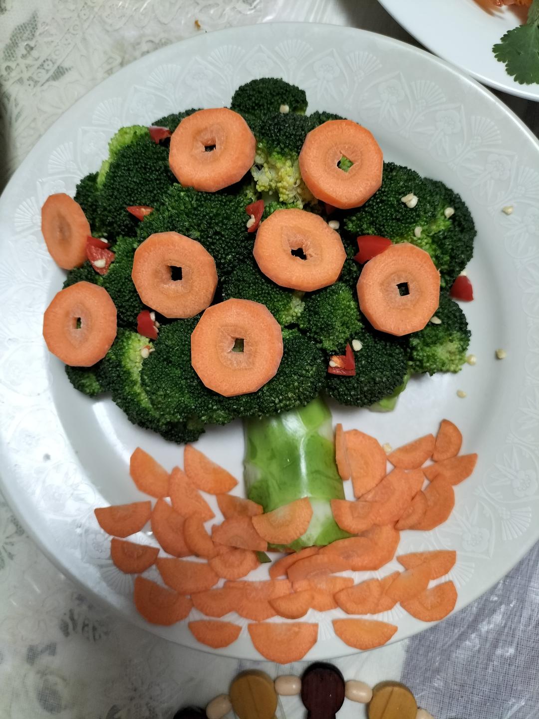 年夜菜之吉祥发财树（辣汁西兰花）