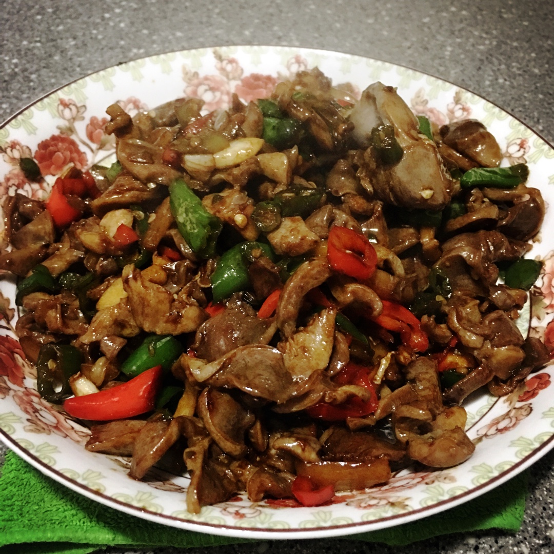 兰质蕙心心做的爆炒鸡胗