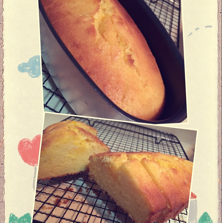 轻盈百香果磅蛋糕