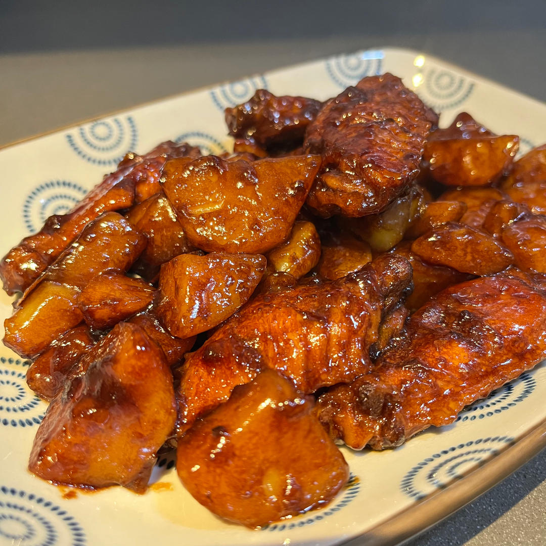 鸡翅根烧土豆好吃到爆