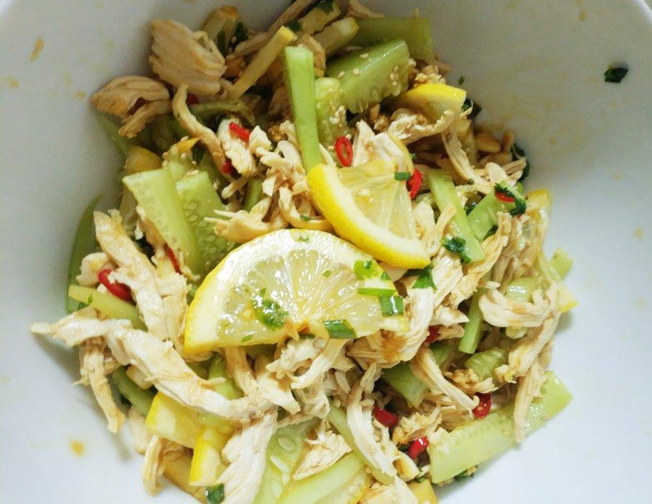 ✅ 第6道快手低脂菜✨清爽美味的柠檬鸡丝🍋鸡胸肉满分吃法💯