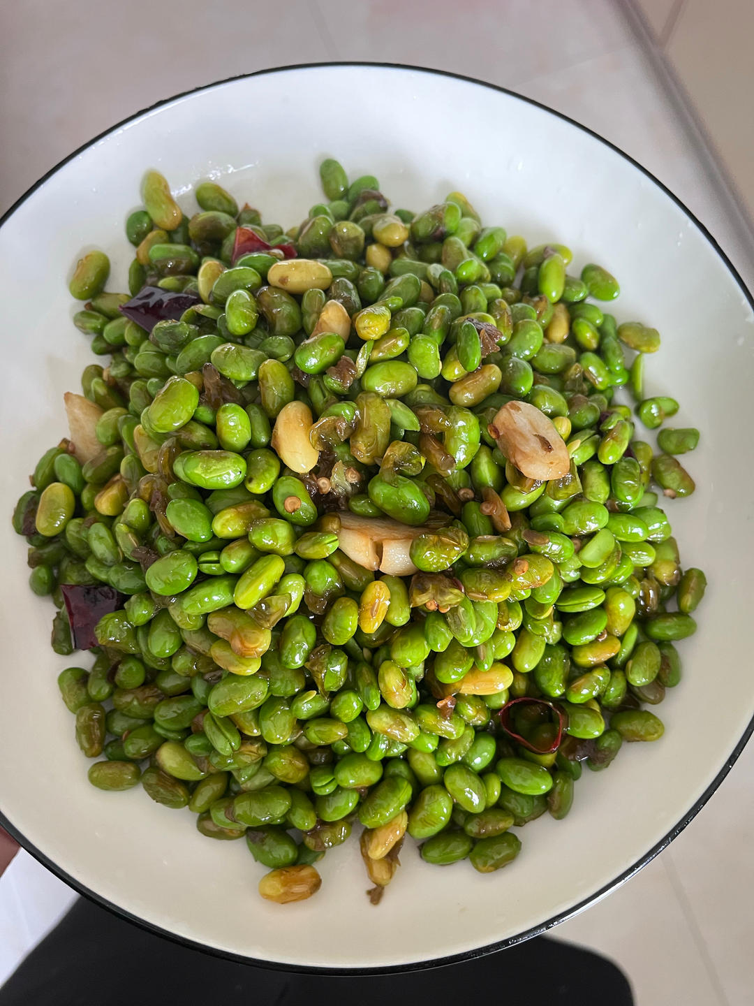 清炒毛豆子(超简单)