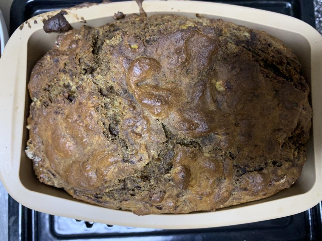 全麦特浓摩卡朗姆提子快手面包【健康主食】