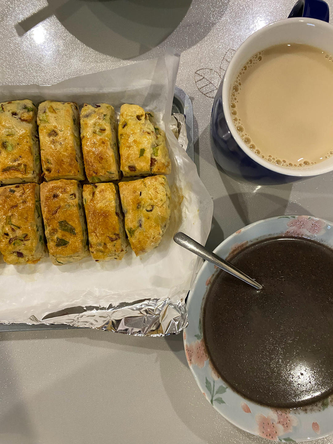 快手早餐｜菠菜培根司康（橄榄油版）