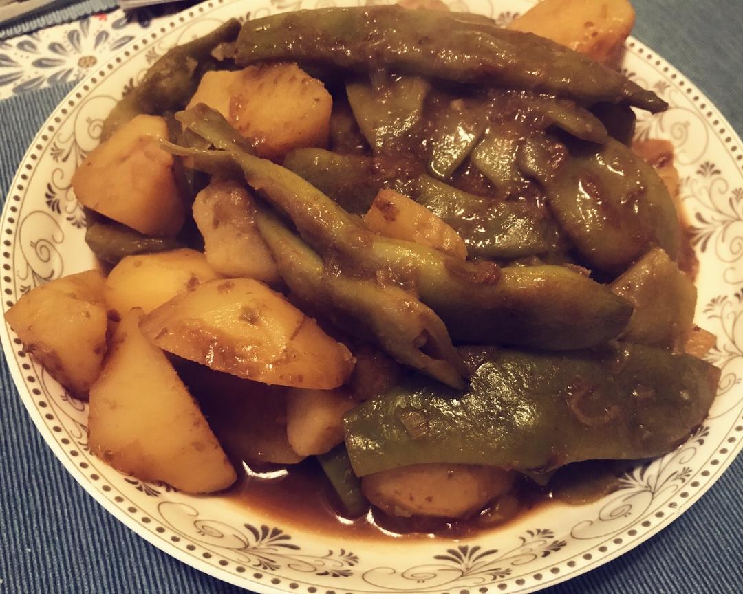 土豆炖豆角