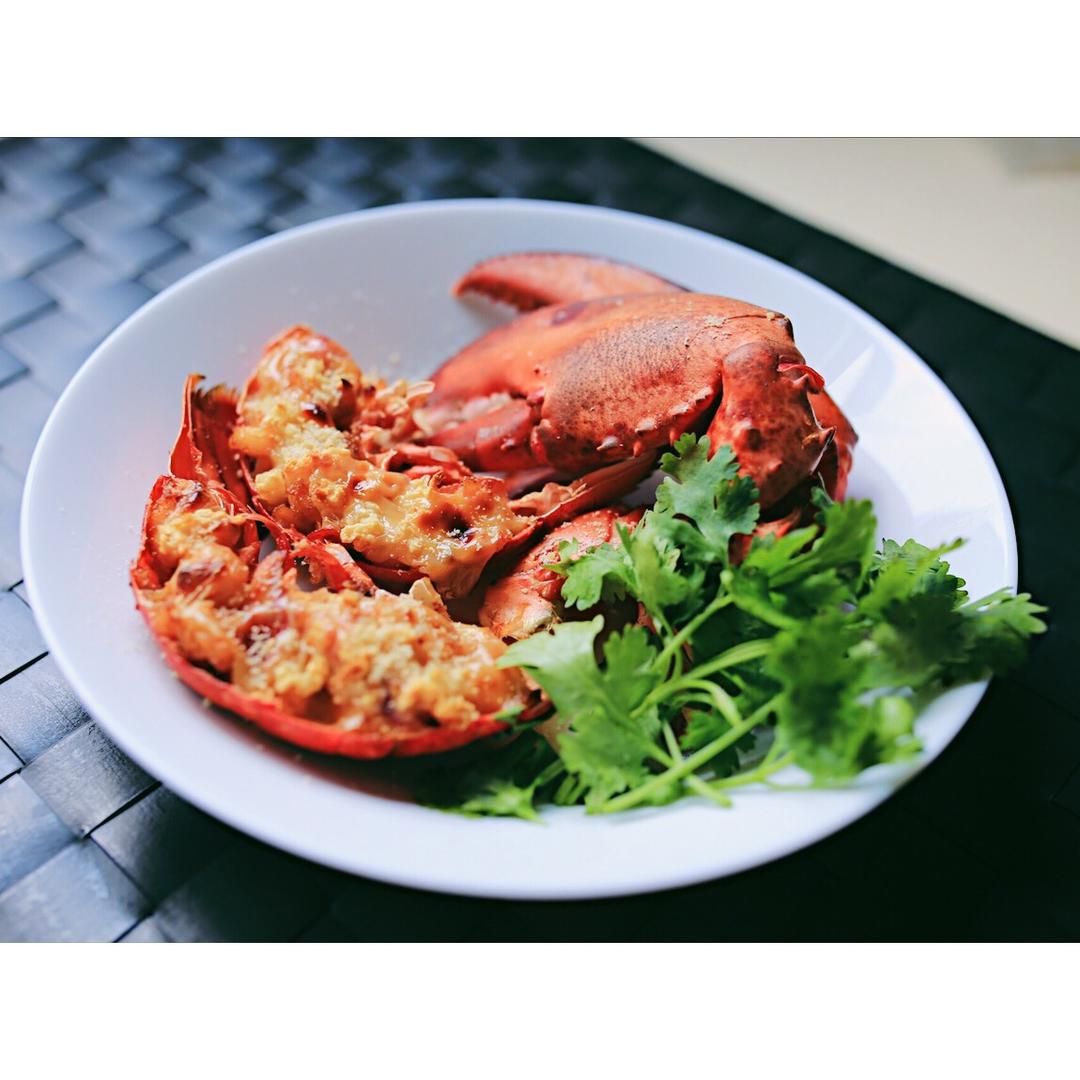 芝士焗龙虾-（简单做法）