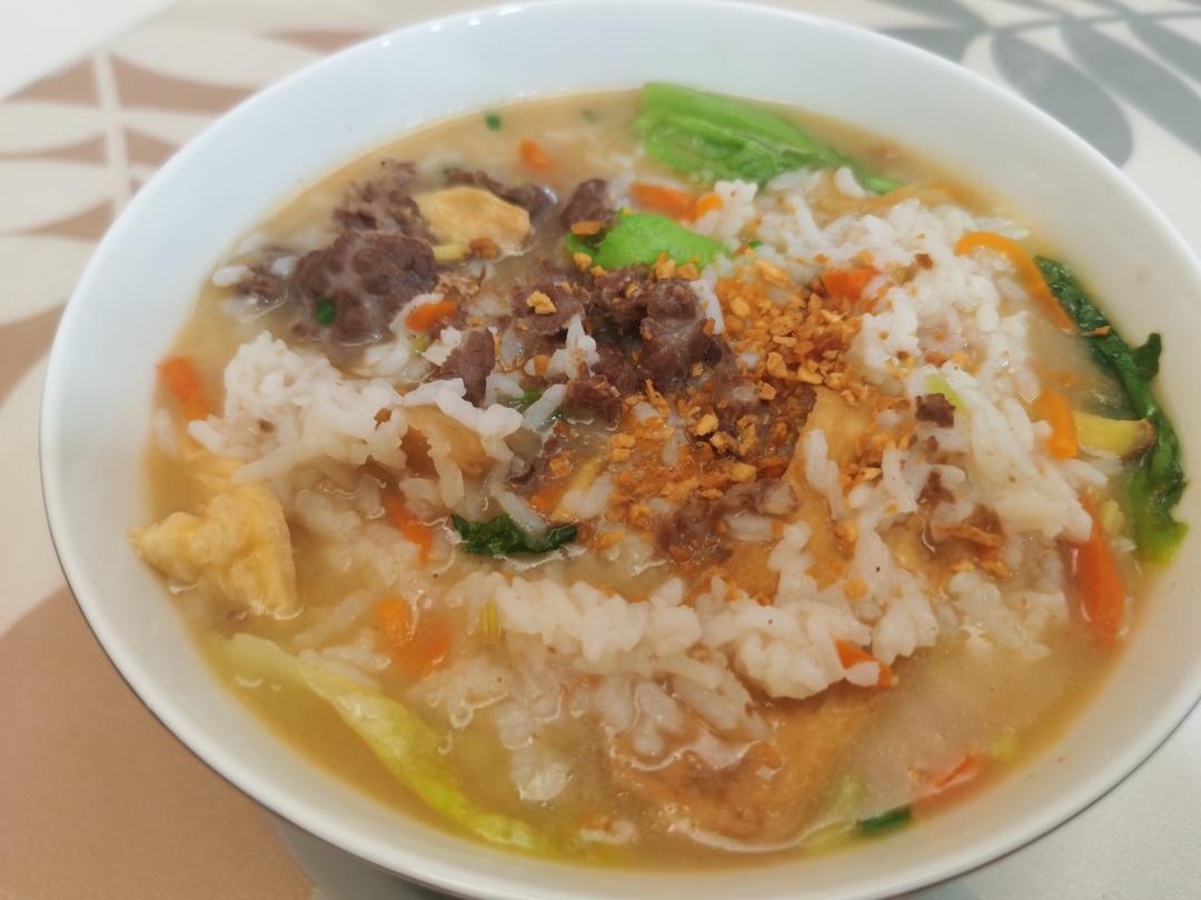 来碗舒心的牛肉粥