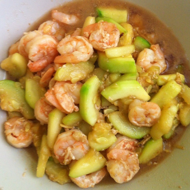 虾仁炒胡萝卜西葫芦