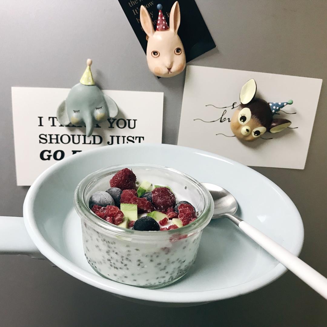 <万能公式>Chia seeds pudding (奇亚籽)