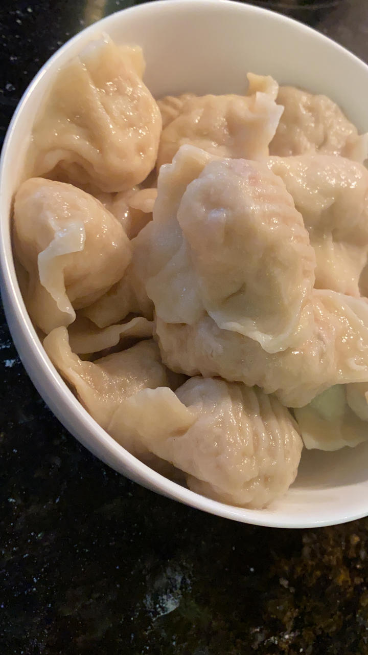 原汁原味的西葫芦鸡蛋馅的北方水饺