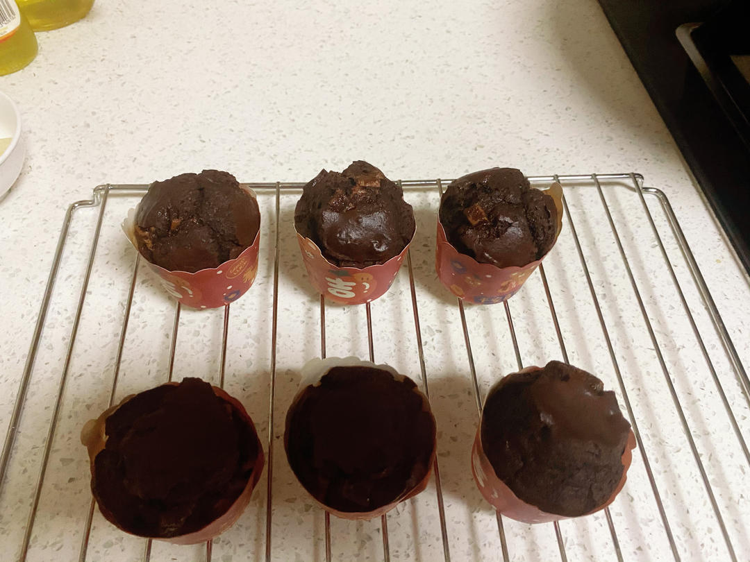 在家做巧克力蘑菇头麦芬蛋糕🍫