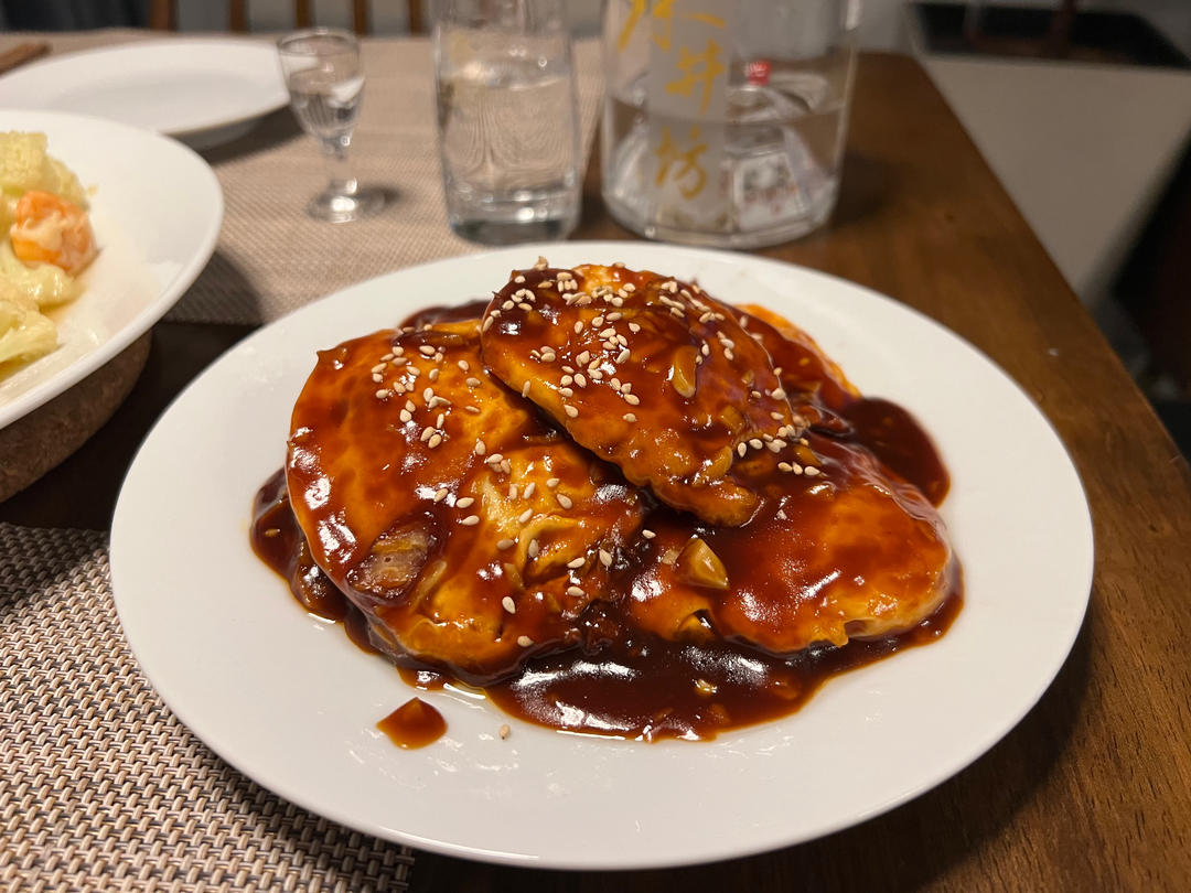 鸡蛋神仙吃法～给肉都不换的糖醋荷包蛋