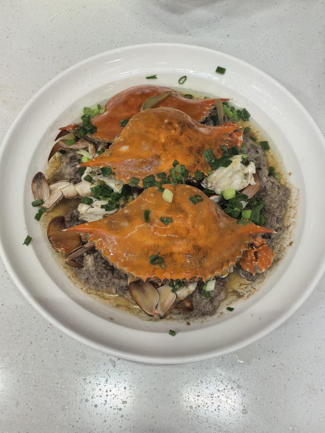 蟹蒸肉饼