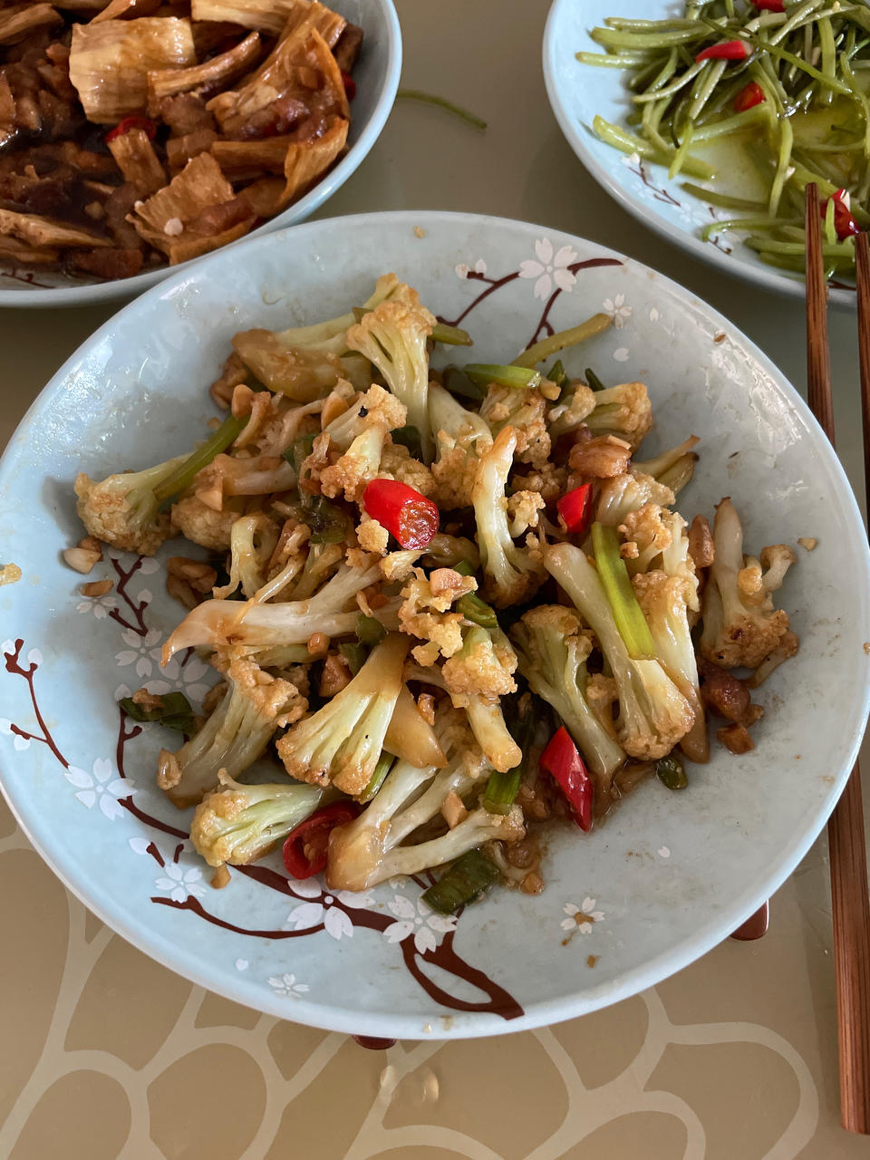 和饭店一个味道的干锅花菜