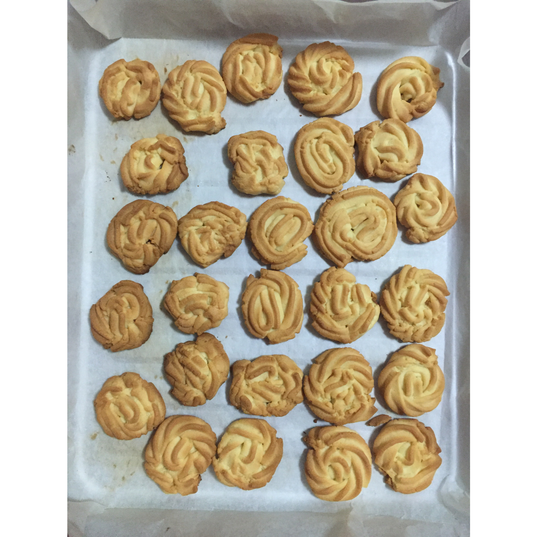 黄油曲奇（绝对成功的经验分享）