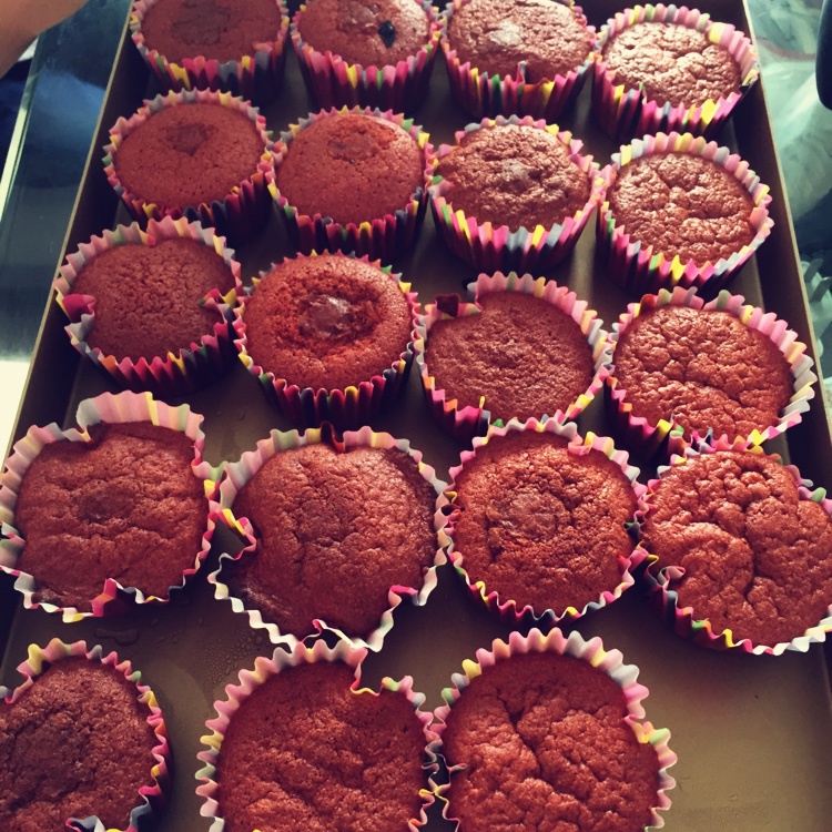 传统红丝绒杯子蛋糕（极软无泡打粉）Red velvet cupcake