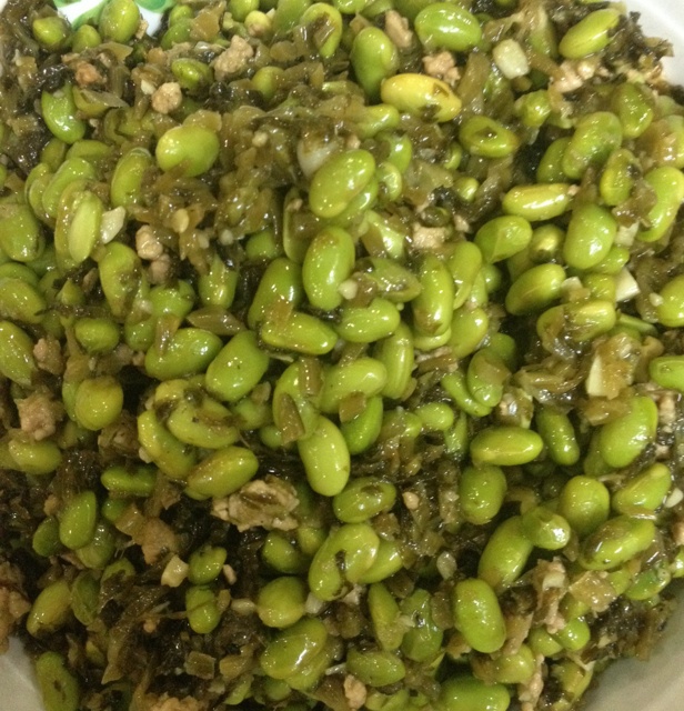 毛豆炒咸菜