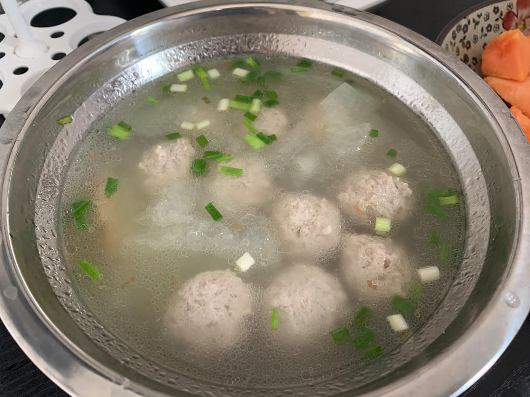 夏天不可错过的家常味--冬瓜丸子汤