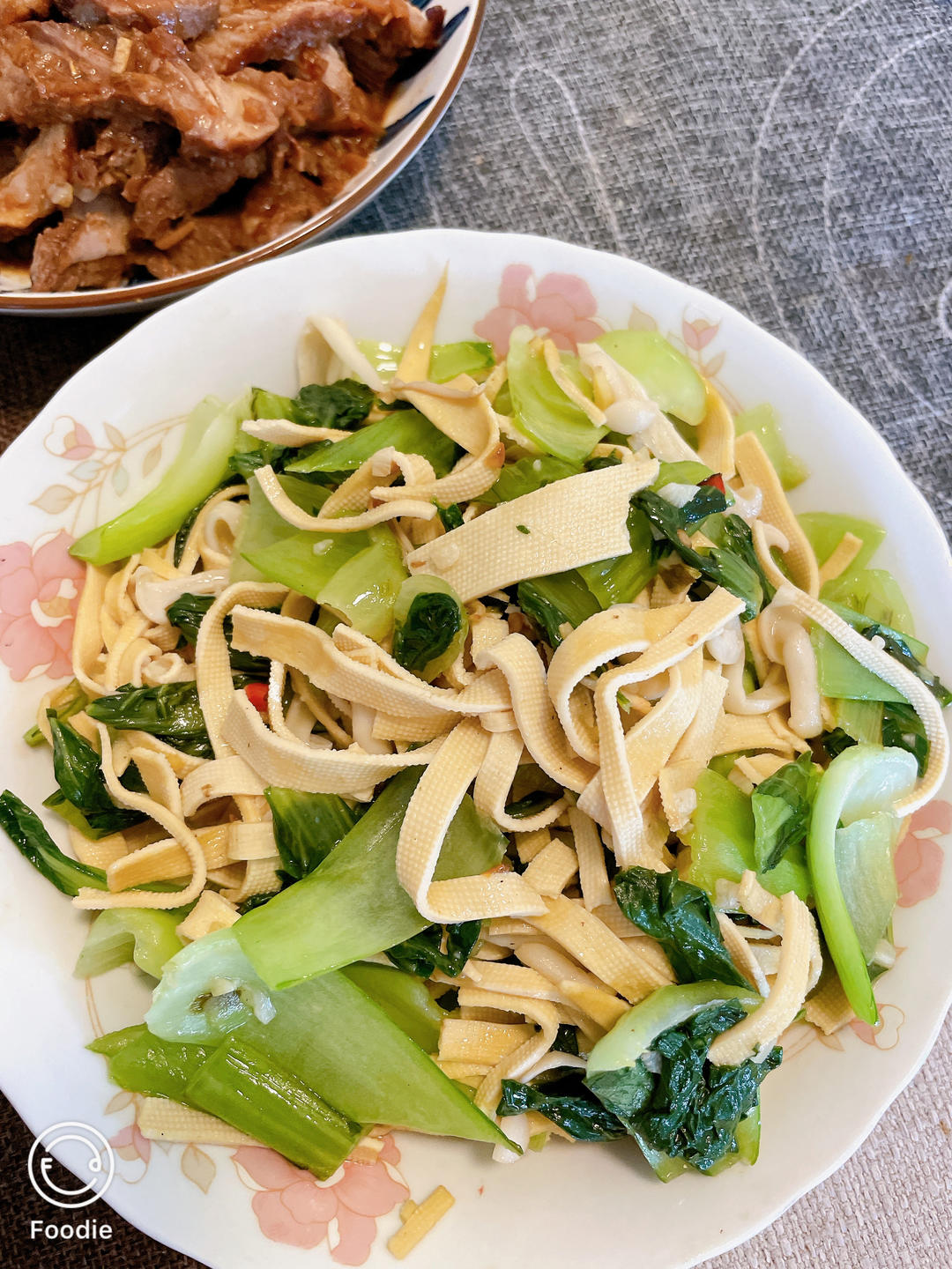 青菜炒百叶
