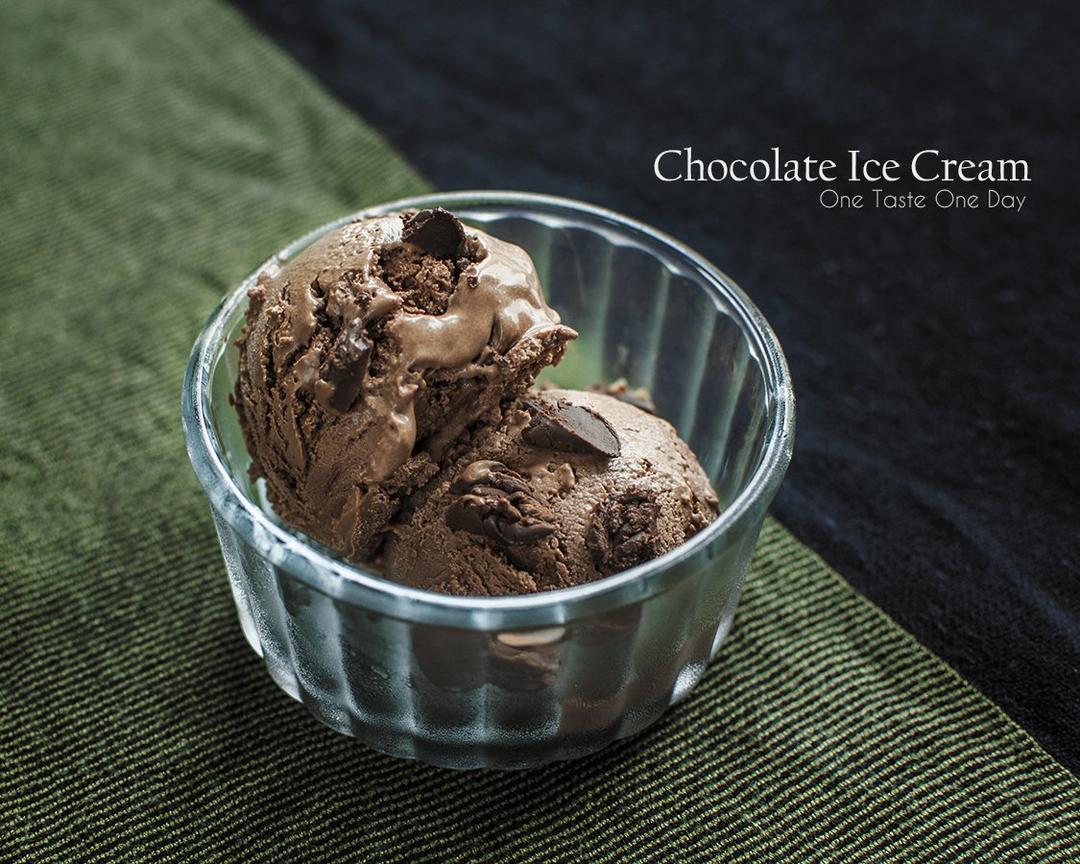 巧克力冰淇淋（无蛋无冰渣、免搅拌、消耗淡奶油）Choco Ice Cream