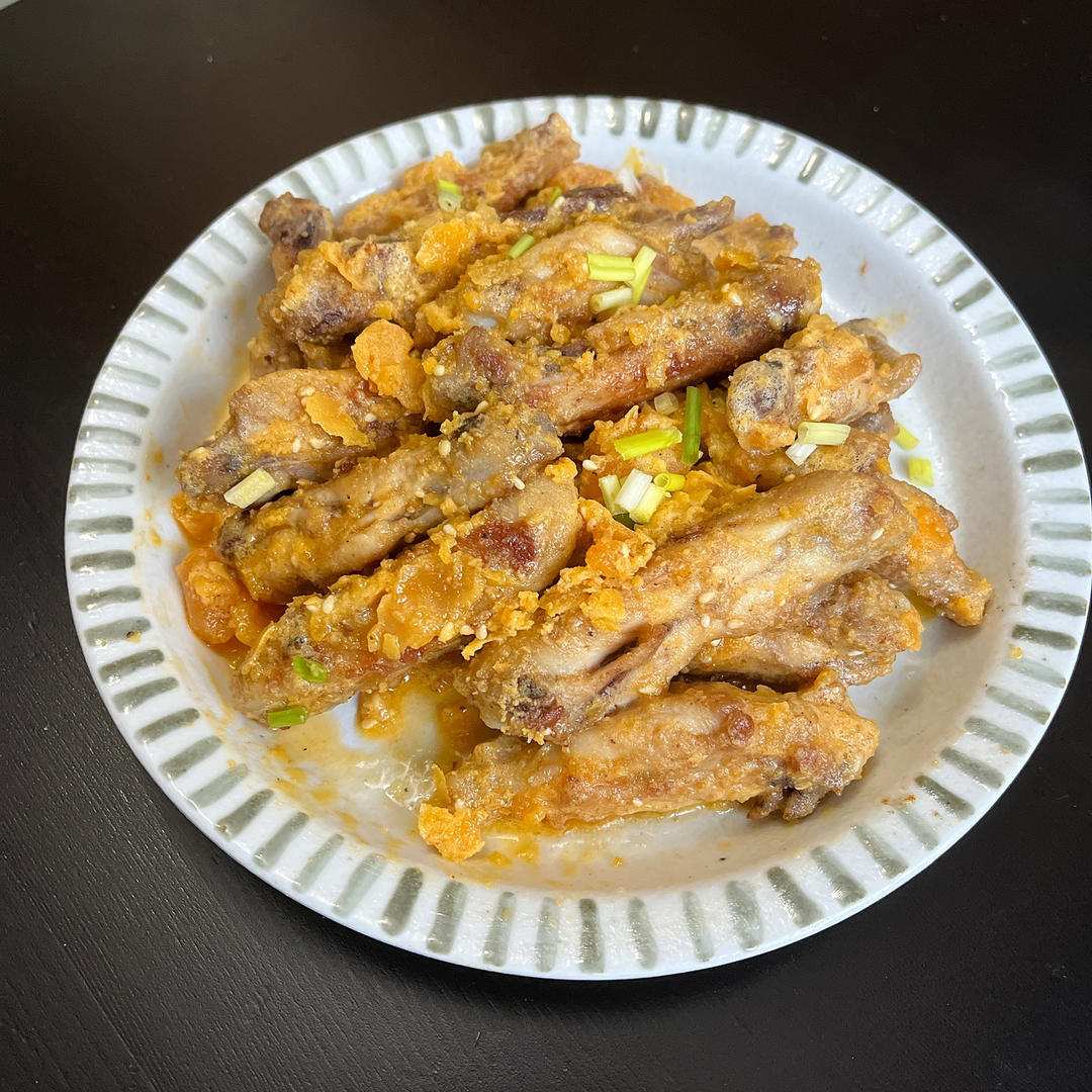 金沙鸡翅【咸蛋黄焗鸡翅】