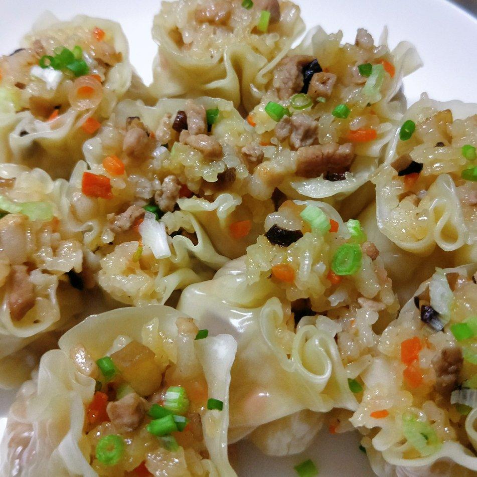 迷你烧麦（饺子皮版）