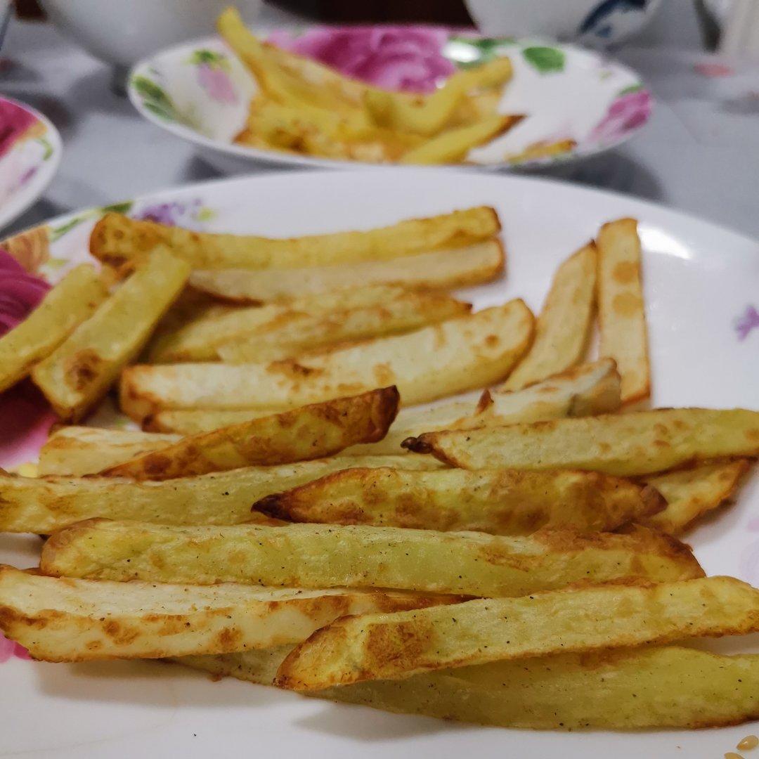 炸薯条的两种做法（空气炸锅）