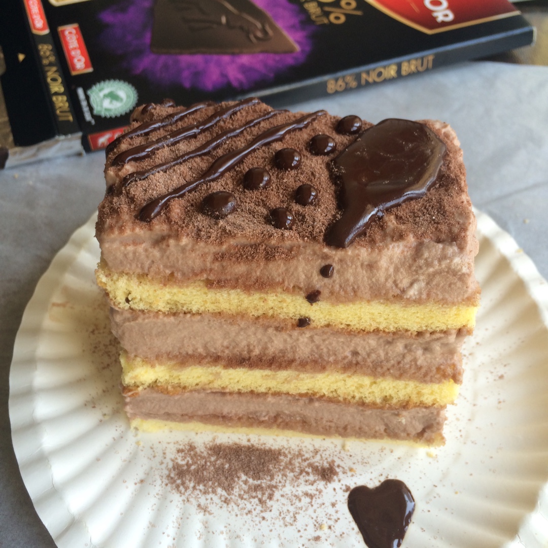 巧克力方形慕斯蛋糕