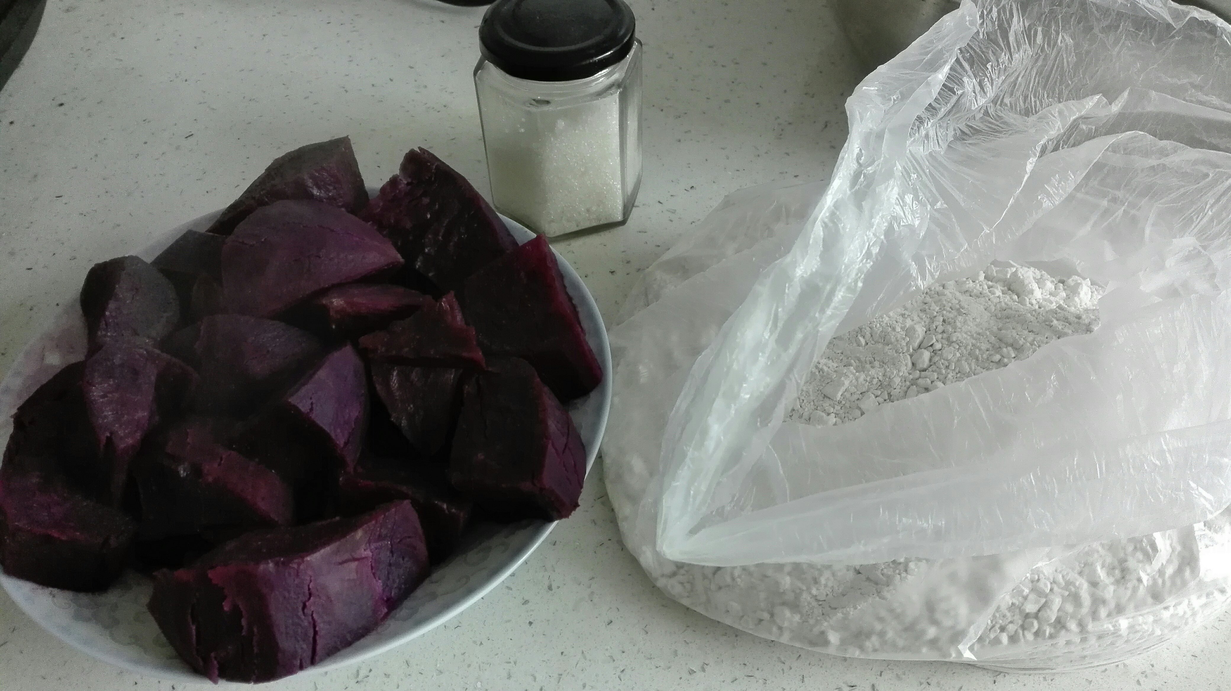 紫薯Q饼的做法 步骤1
