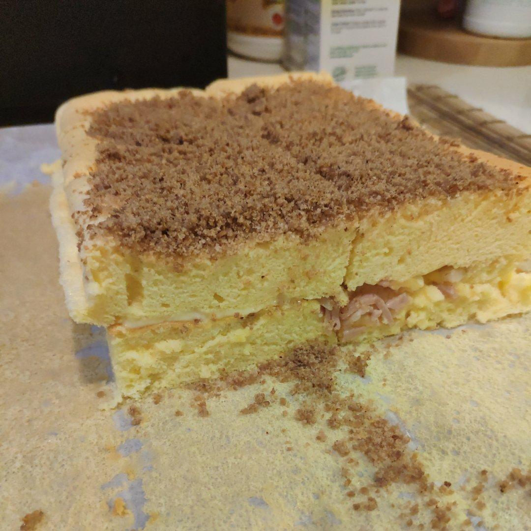 芝麻香葱肉松蛋糕（咸味）