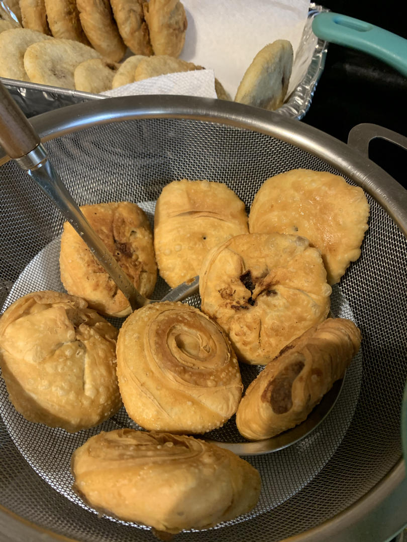 油面水面皮红豆饼