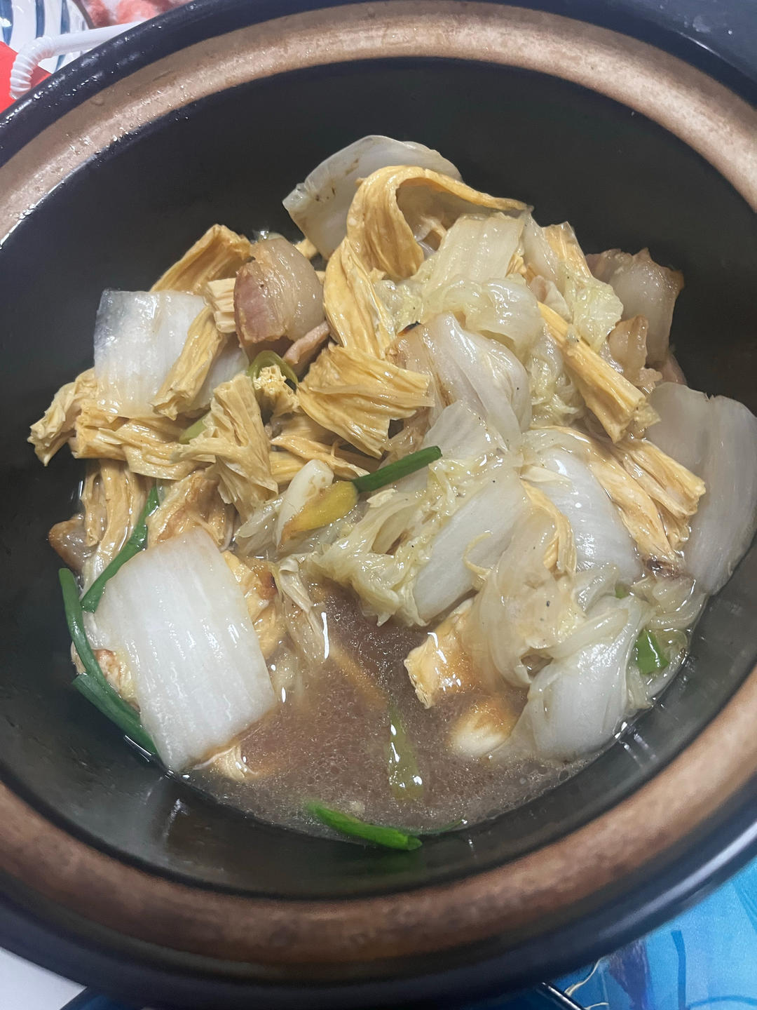 白菜腐竹煲