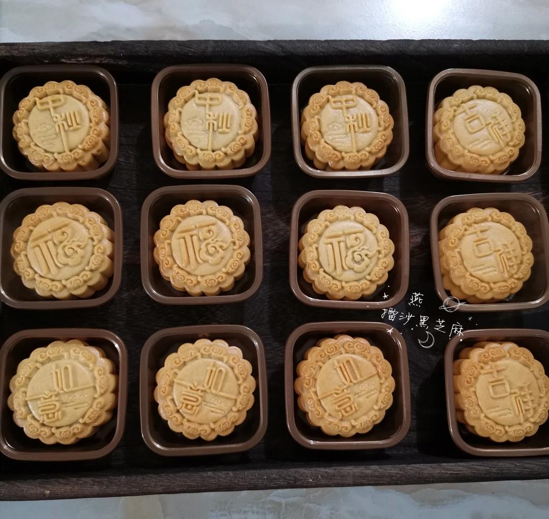 广式月饼&红豆沙咸蛋黄、花纹立体不塌腰