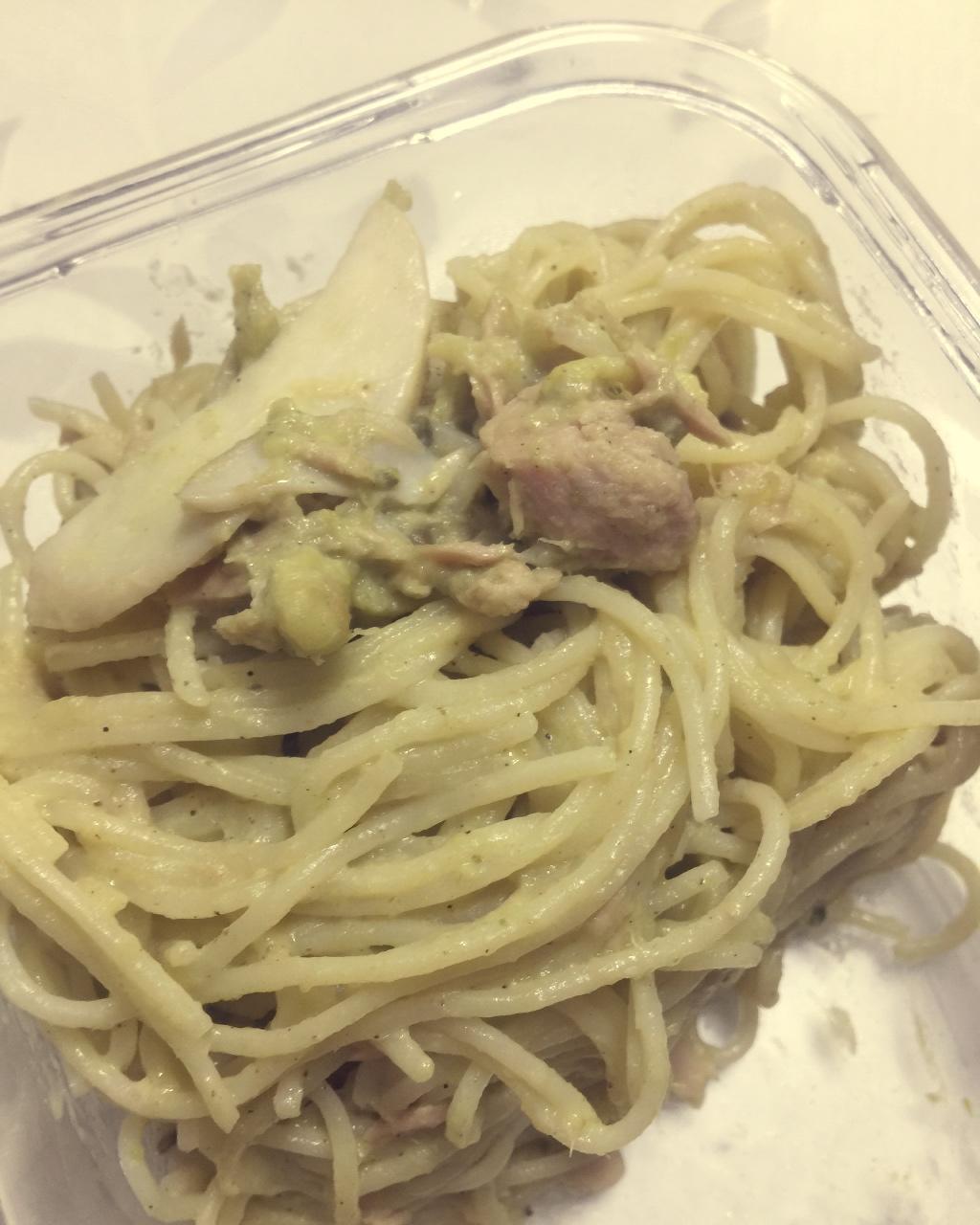 小清新牛油果火腿意面