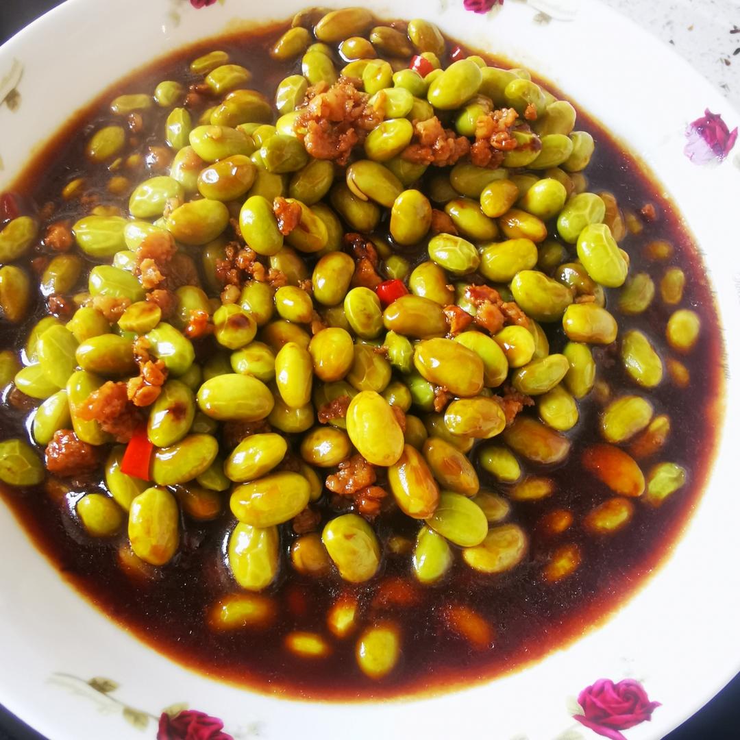 毛豆米炒肉沫