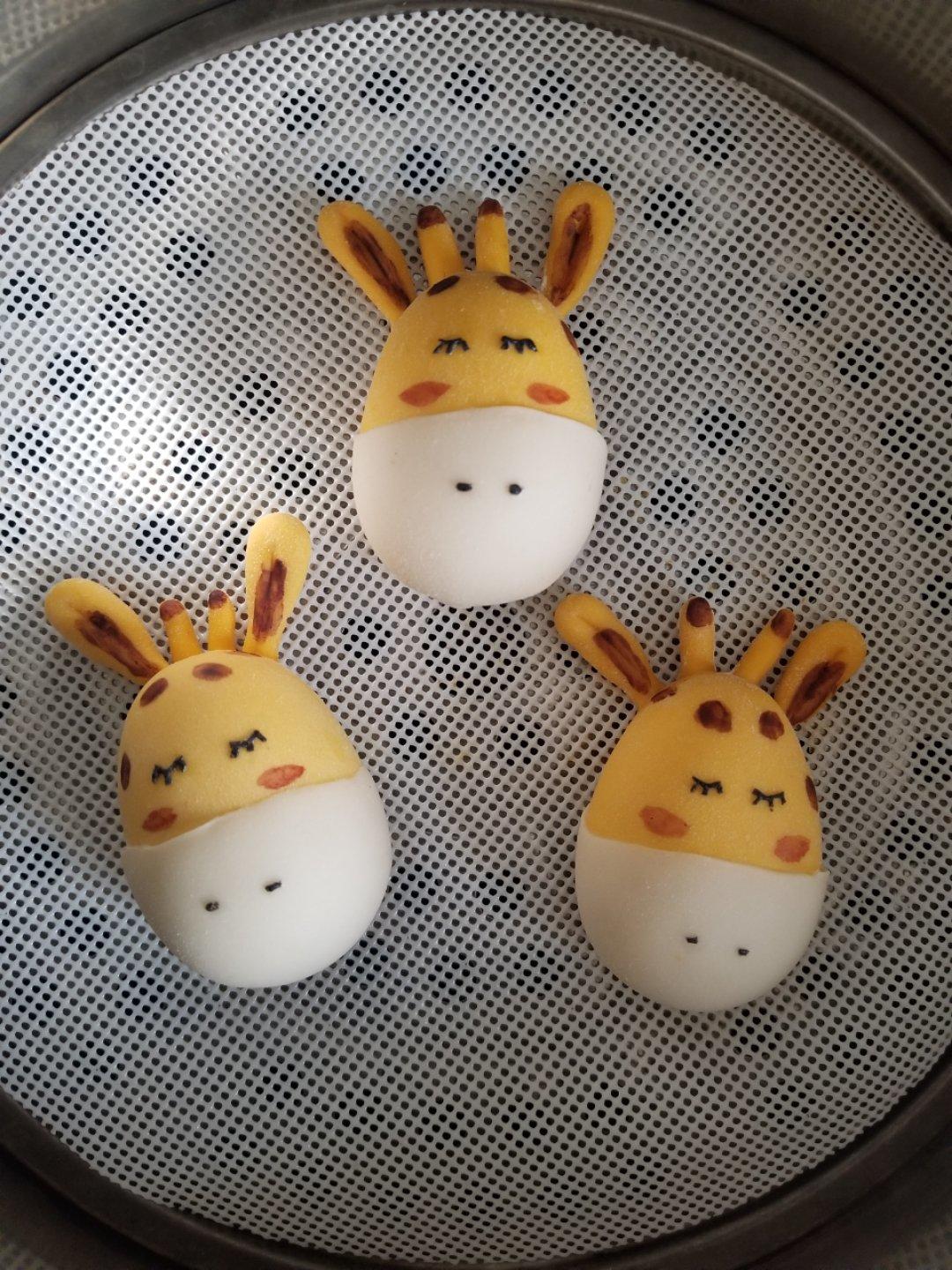 【卡通馒头(长颈鹿)--原创图片】立夏_666_下厨房