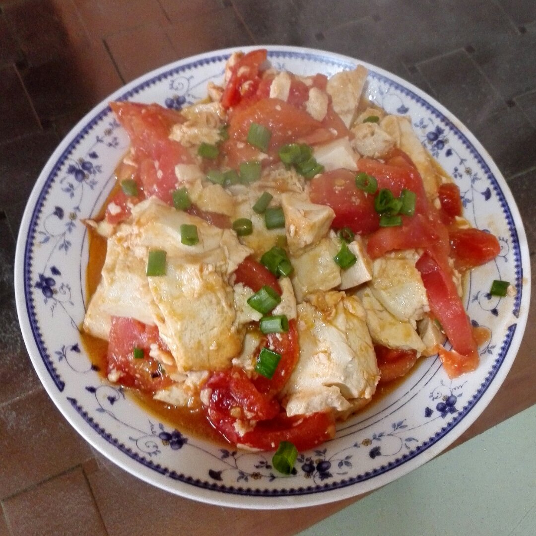 西红柿烧豆腐