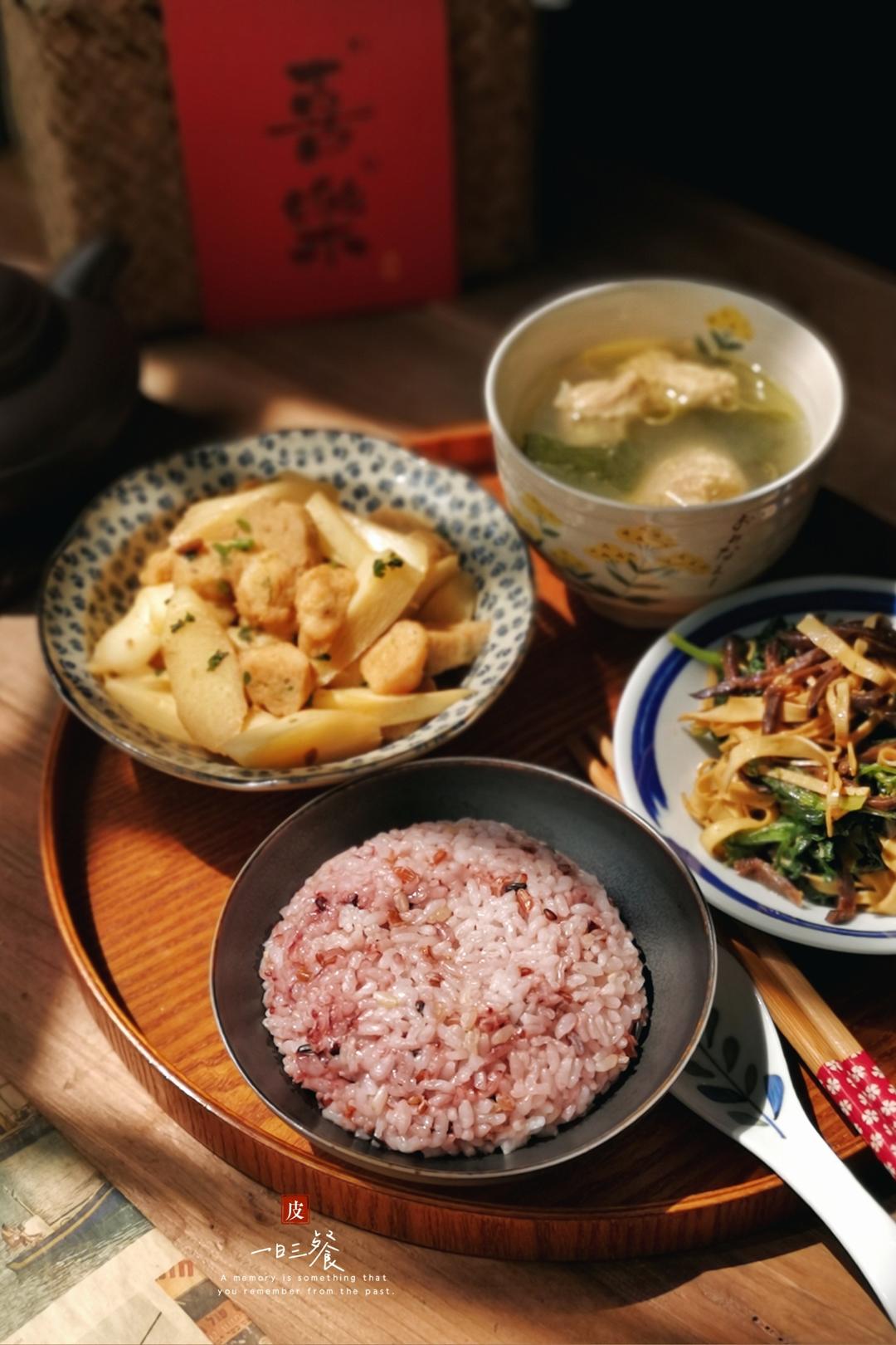 茭白炒鱼丸