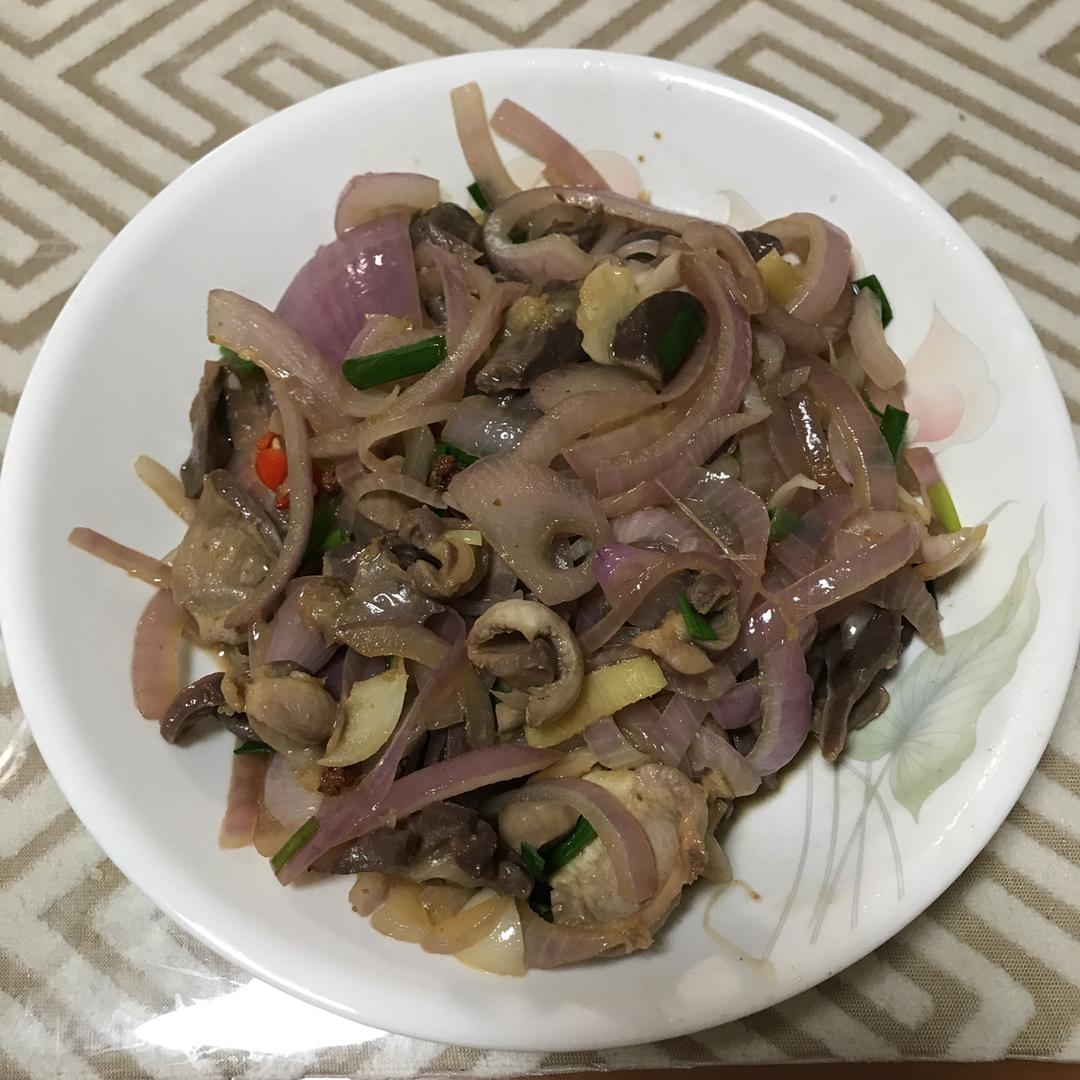 sheepsheep做的孜然洋葱炒鸡胗