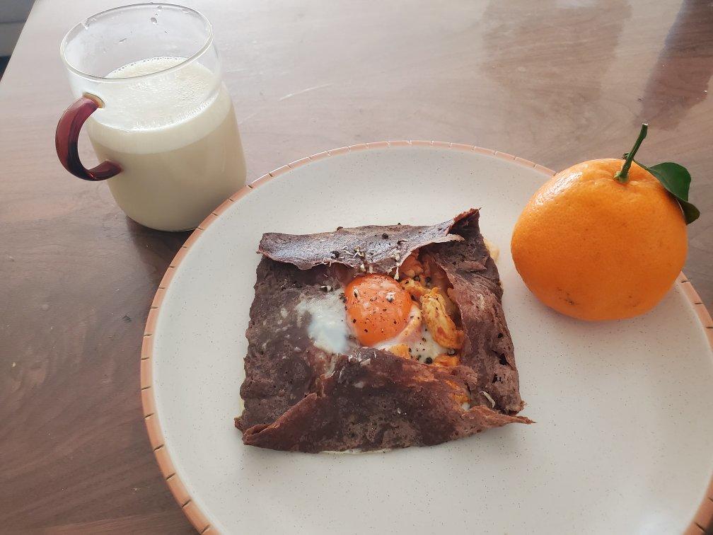 网红全麦口蘑培根烤蛋饼&辣鸡泡菜芝士焗蛋饼【健康一手握】