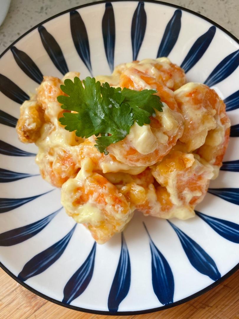 柏悦平替版芥末虾球