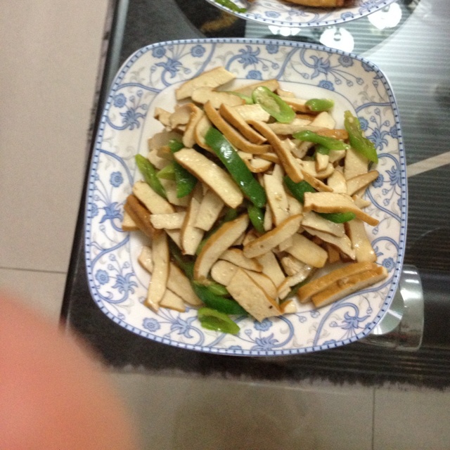 青椒炒豆腐干