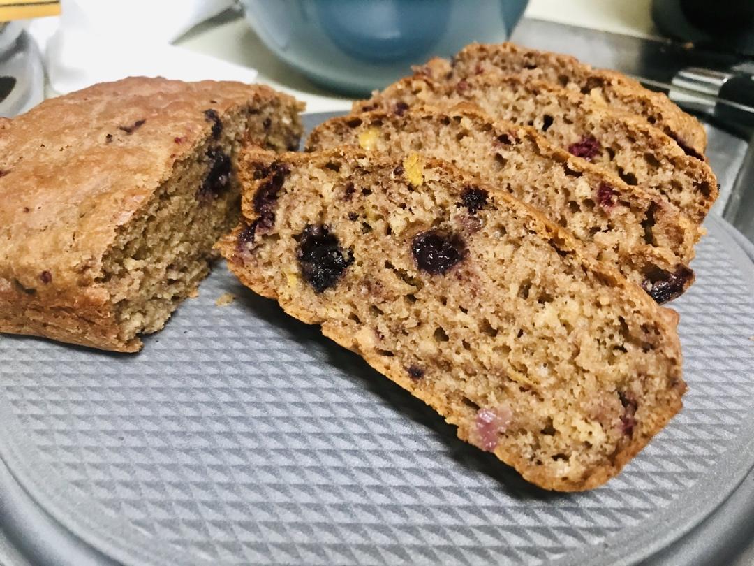 柠檬蓝莓快手面包丨健康·烘焙