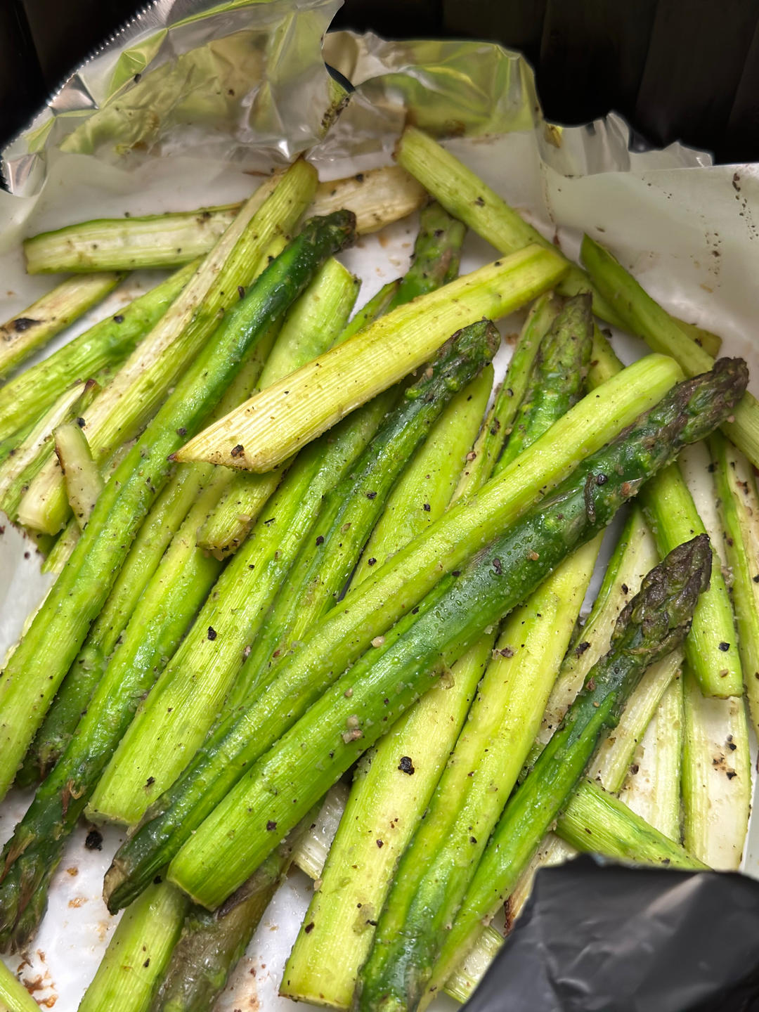 不焯水的空气炸锅芦笋