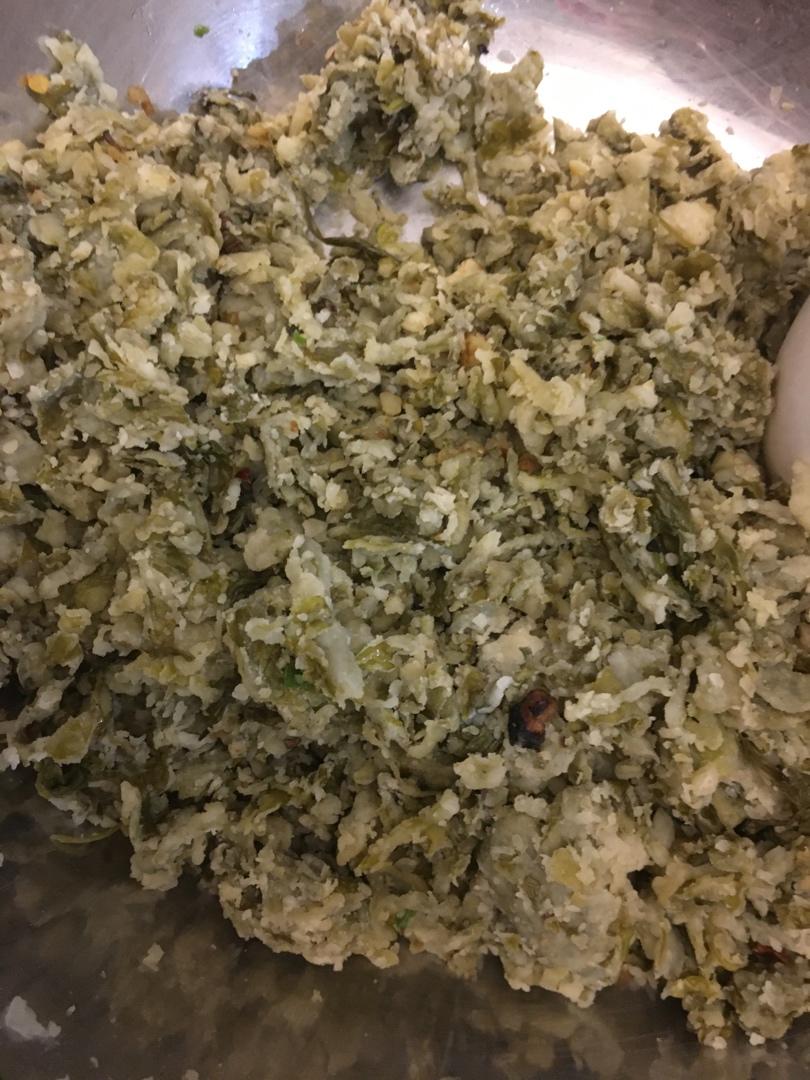 最好吃的芹菜叶子麦饭