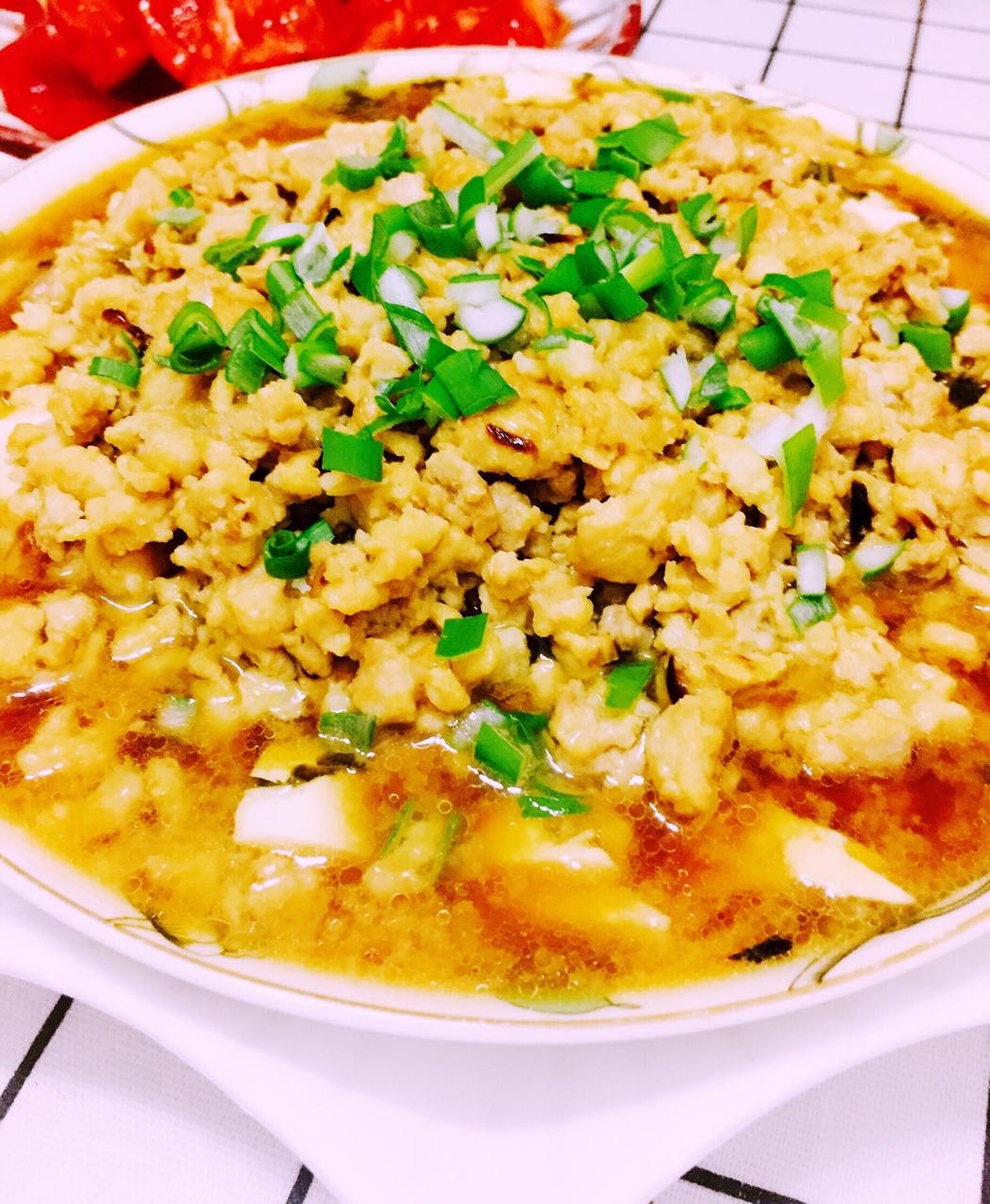 肉末蒸豆腐
