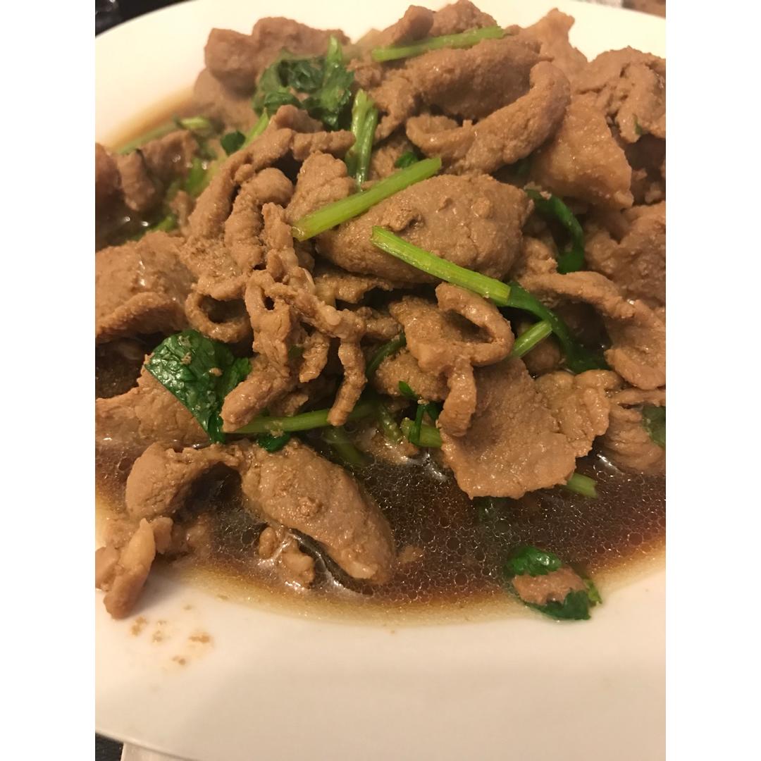 香菜炒牛肉（附菜根香做法）