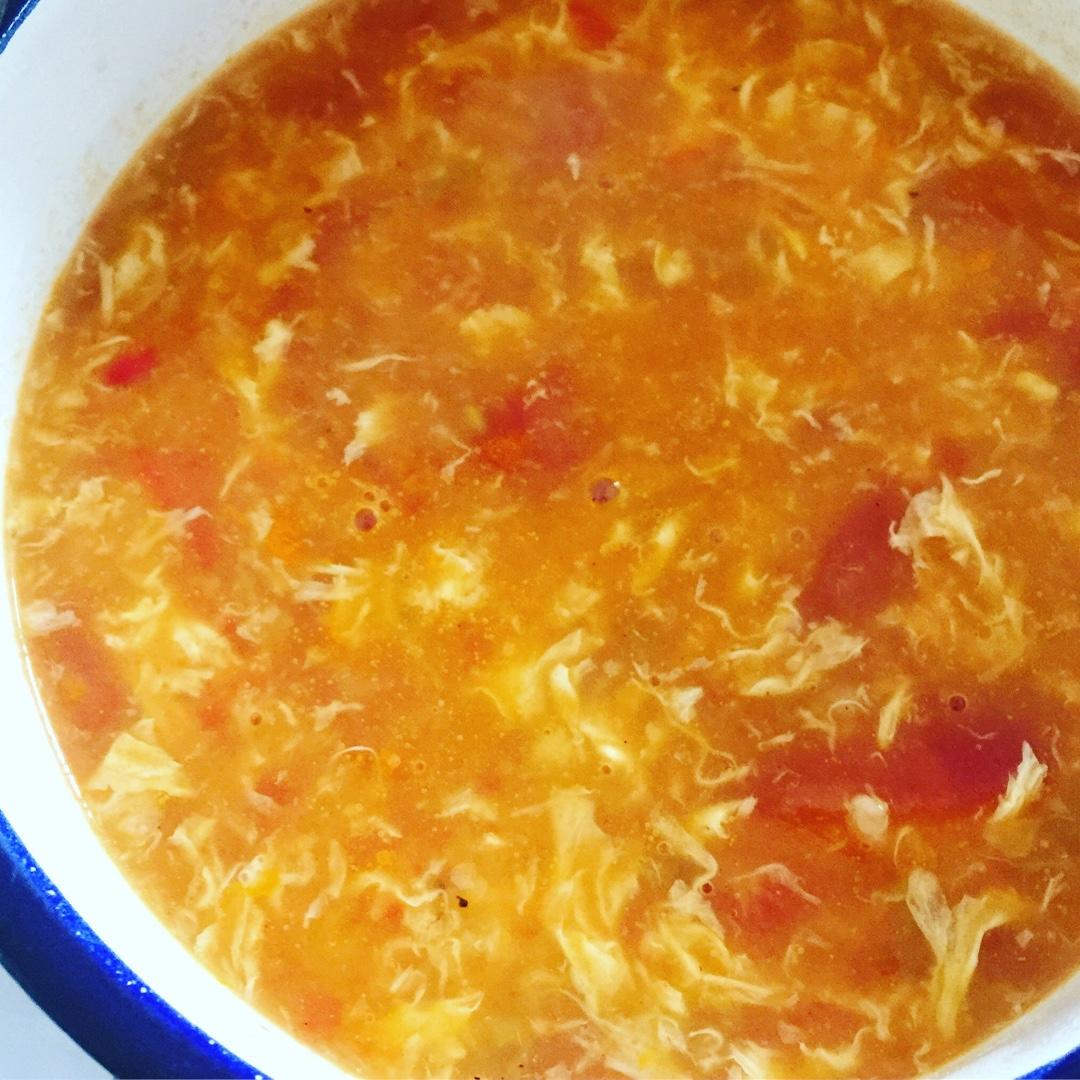 西红柿鸡蛋疙瘩汤