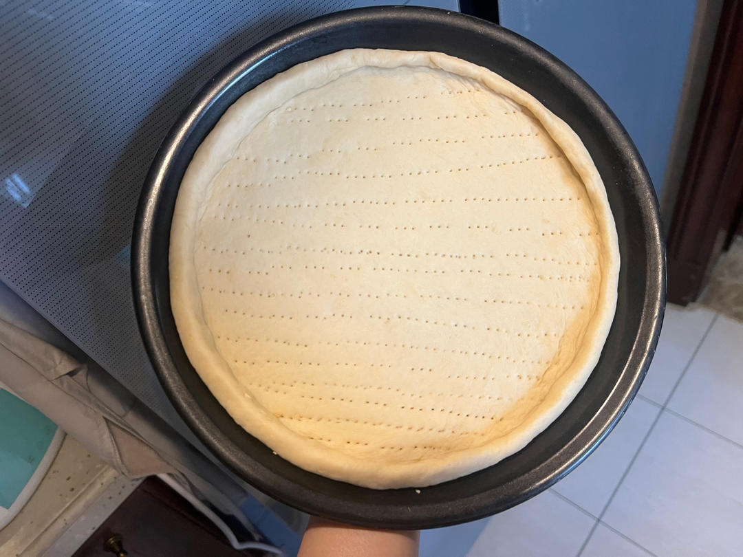 超简单披萨饼坯制作（面包机版一次四个）