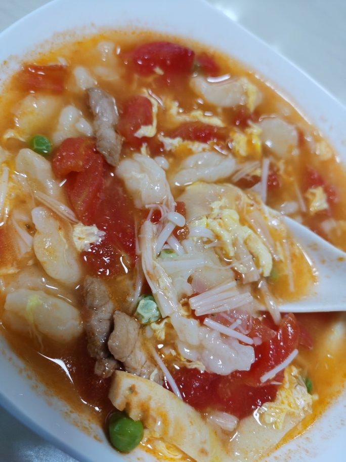 蕃茄鸡蛋面疙瘩